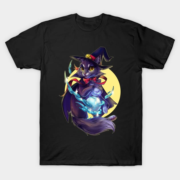 Cat Witch T-Shirt by KaceyMeg